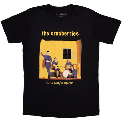 Black - Back - The Cranberries Unisex Adult Faithfully Departed Cover T-Shirt