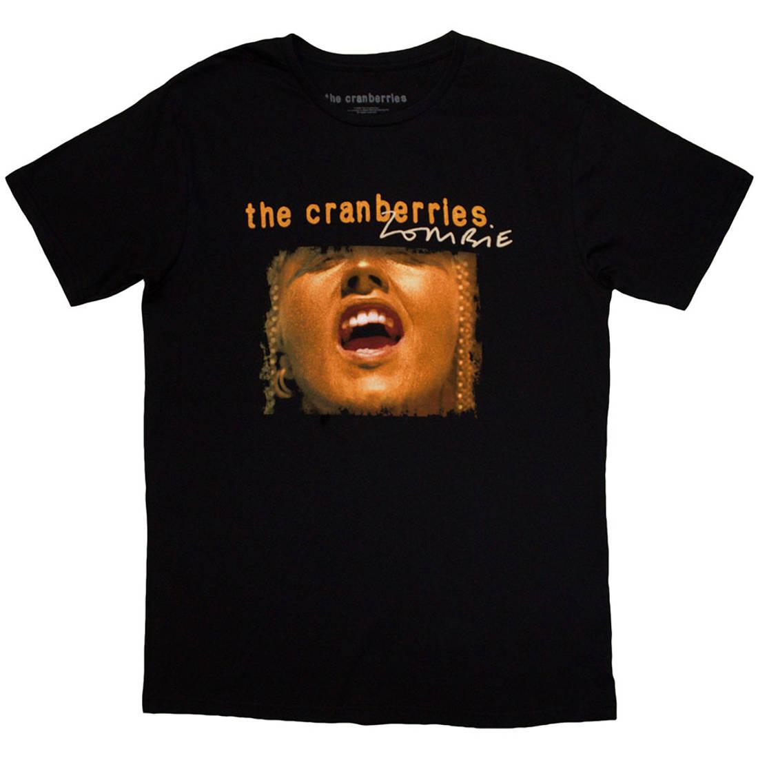 Black - Front - The Cranberries Unisex Adult Zombie Dolores Back Print T-Shirt