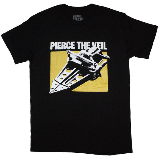 Black - Front - Pierce The Veil Unisex Adult Jaws T-Shirt