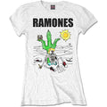 White - Front - Ramones Womens-Ladies Loco Live T-Shirt