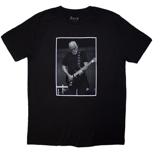 Black - Front - David Gilmour Unisex Adult Luck & Strange Black Cat Strat Back Print T-Shirt