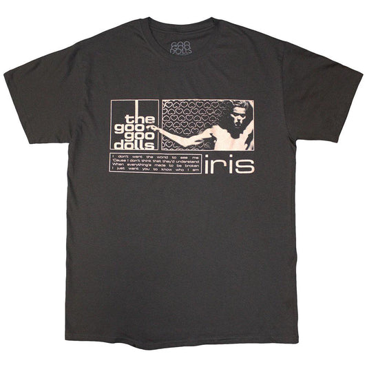 Charcoal Grey - Front - The Goo Goo Dolls Unisex Adult Iris T-Shirt