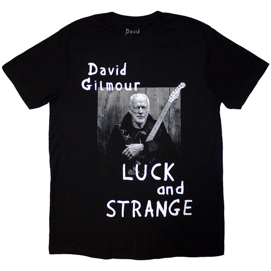 Black - Front - David Gilmour Unisex Adult Luck & Strange Portrait T-Shirt