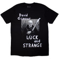 Black - Front - David Gilmour Unisex Adult Luck & Strange Portrait T-Shirt