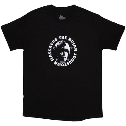 Black - Front - The Brian Jonestown Massacre Unisex Adult Logo T-Shirt