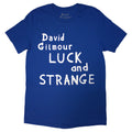 Blue - Front - David Gilmour Unisex Adult Luck & Strange Back Print Logo T-Shirt