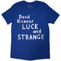 Blue - Lifestyle - David Gilmour Unisex Adult Luck & Strange Back Print Logo T-Shirt
