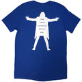 Blue - Pack Shot - David Gilmour Unisex Adult Luck & Strange Back Print Logo T-Shirt