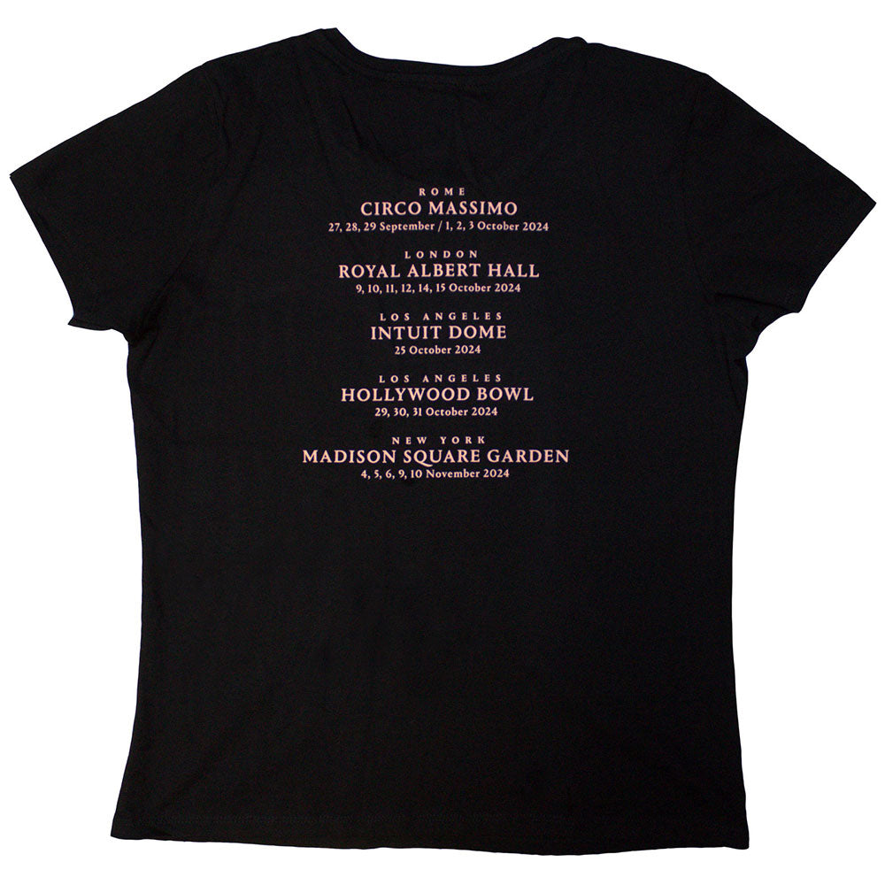Black - Back - David Gilmour Womens-Ladies Luck & Strange London Back Print T-Shirt
