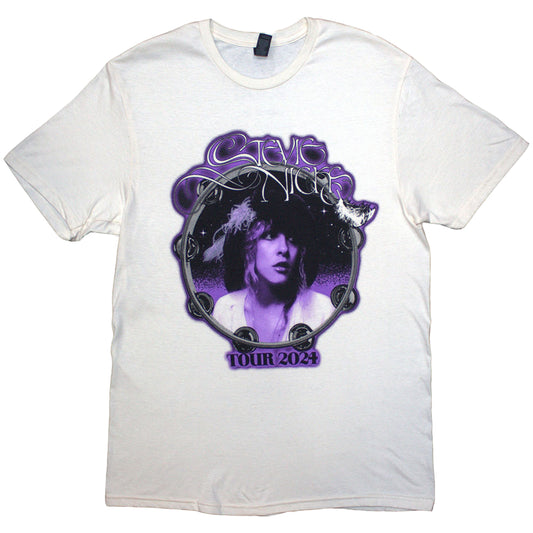 Natural - Front - Stevie Nicks Unisex Adult Bella Donna Tour´24 Back Print T-Shirt