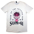 Natural - Front - Sum 41 Unisex Adult Tour ´24 Skull Back Print T-Shirt