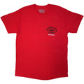 Red - Front - Bruce Springsteen Unisex Adult Tour ´24 Madrid Event Back Print T-Shirt
