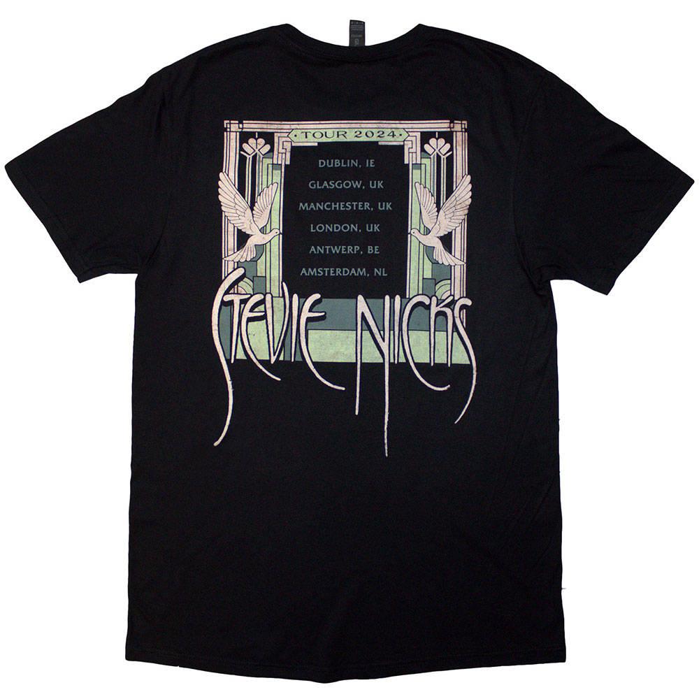 Black - Back - Stevie Nicks Unisex Adult Tour ´24 Doves Back Print T-Shirt