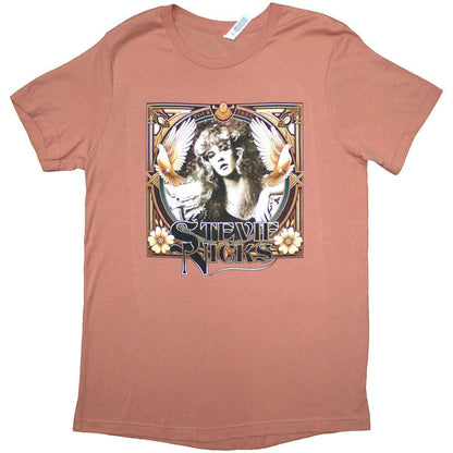 Orange - Front - Stevie Nicks Womens-Ladies Tour ´24 Retro Photo Back Print T-Shirt