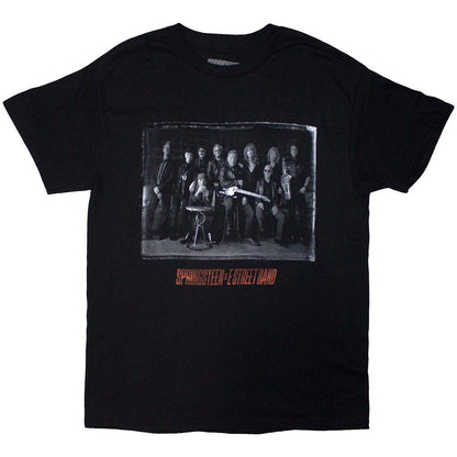 Black - Front - Bruce Springsteen Unisex Adult Tour ´24 E-Street Photograph Back Print T-Shirt
