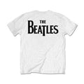 White - Back - The Beatles Unisex Adult Drop T Logo T-Shirt