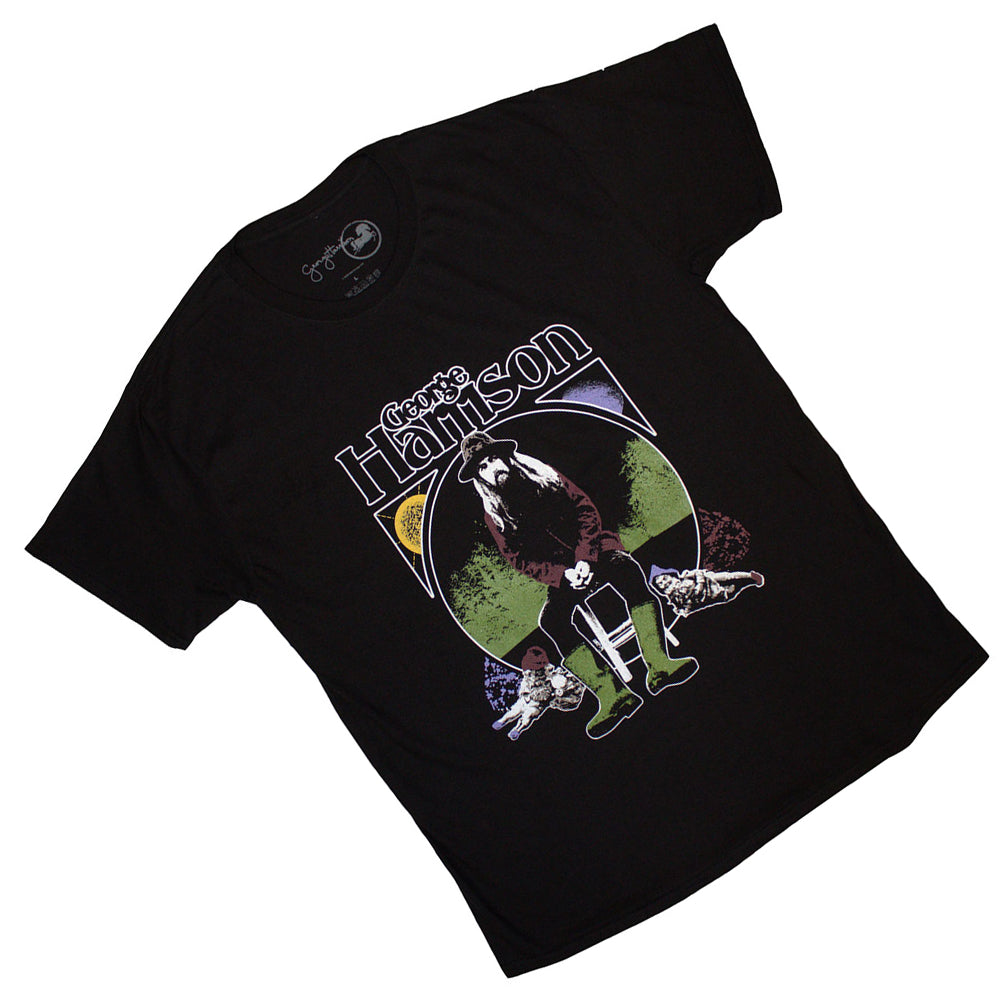 Black - Back - George Harrison Unisex Adult Sun & Moon T-Shirt