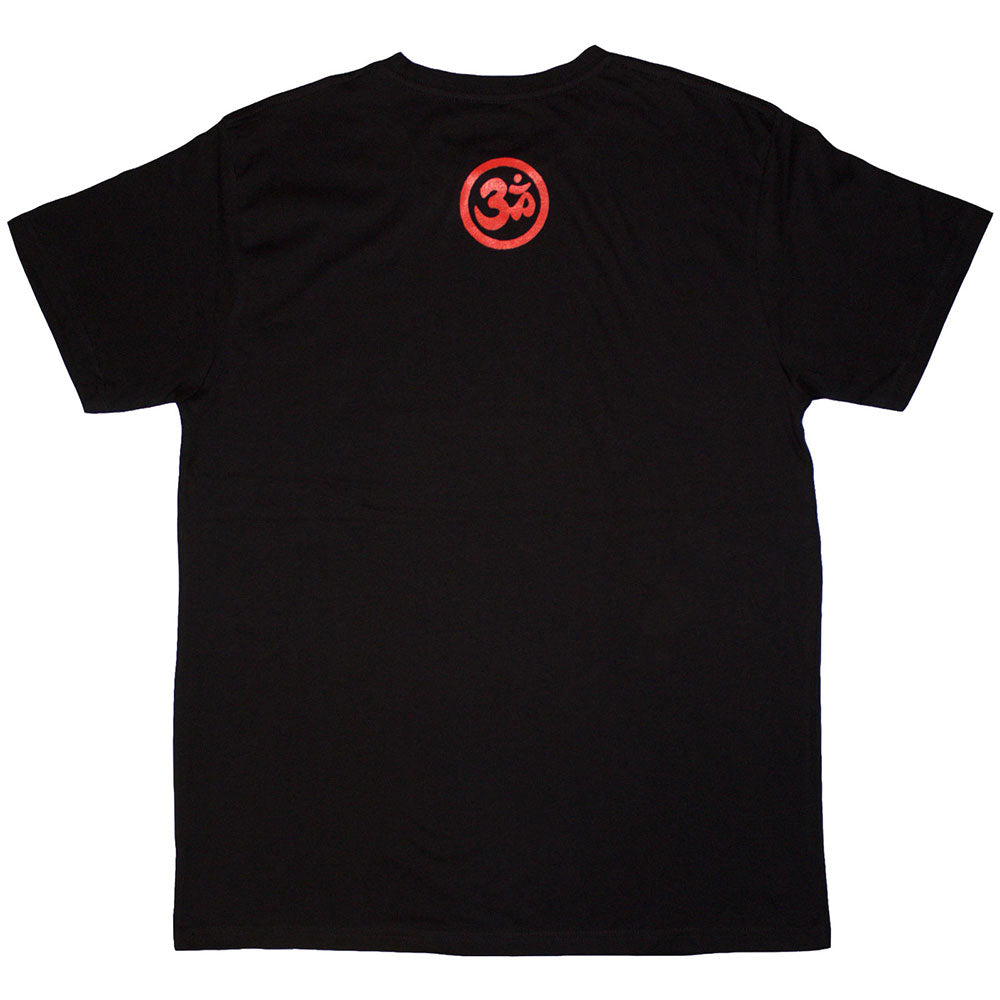 Black - Back - George Harrison Unisex Adult Dark Horse Back Print Logo T-Shirt