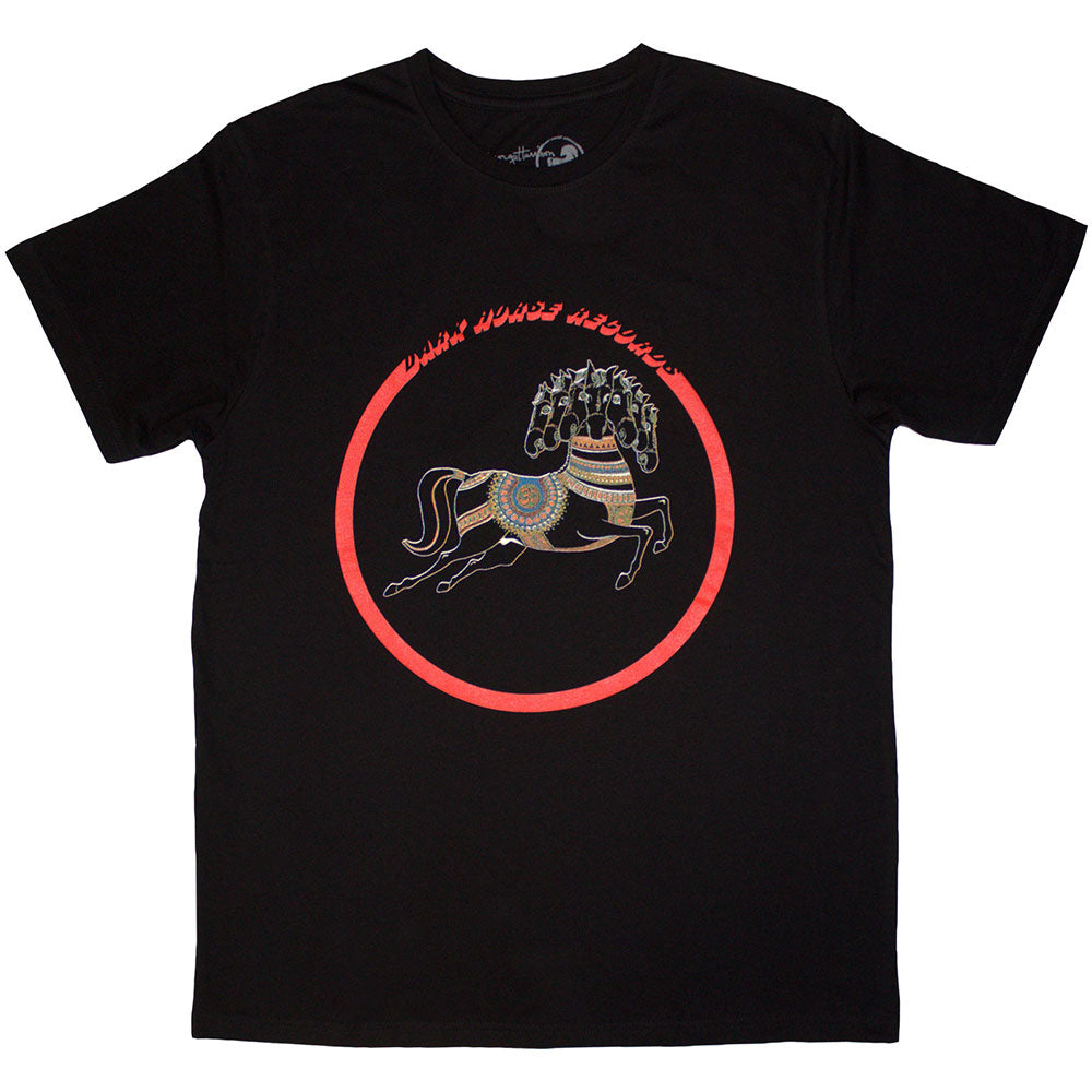 Black - Front - George Harrison Unisex Adult Dark Horse Back Print Logo T-Shirt