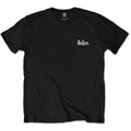 Black - Front - The Beatles Unisex Adult Drop T Logo T-Shirt