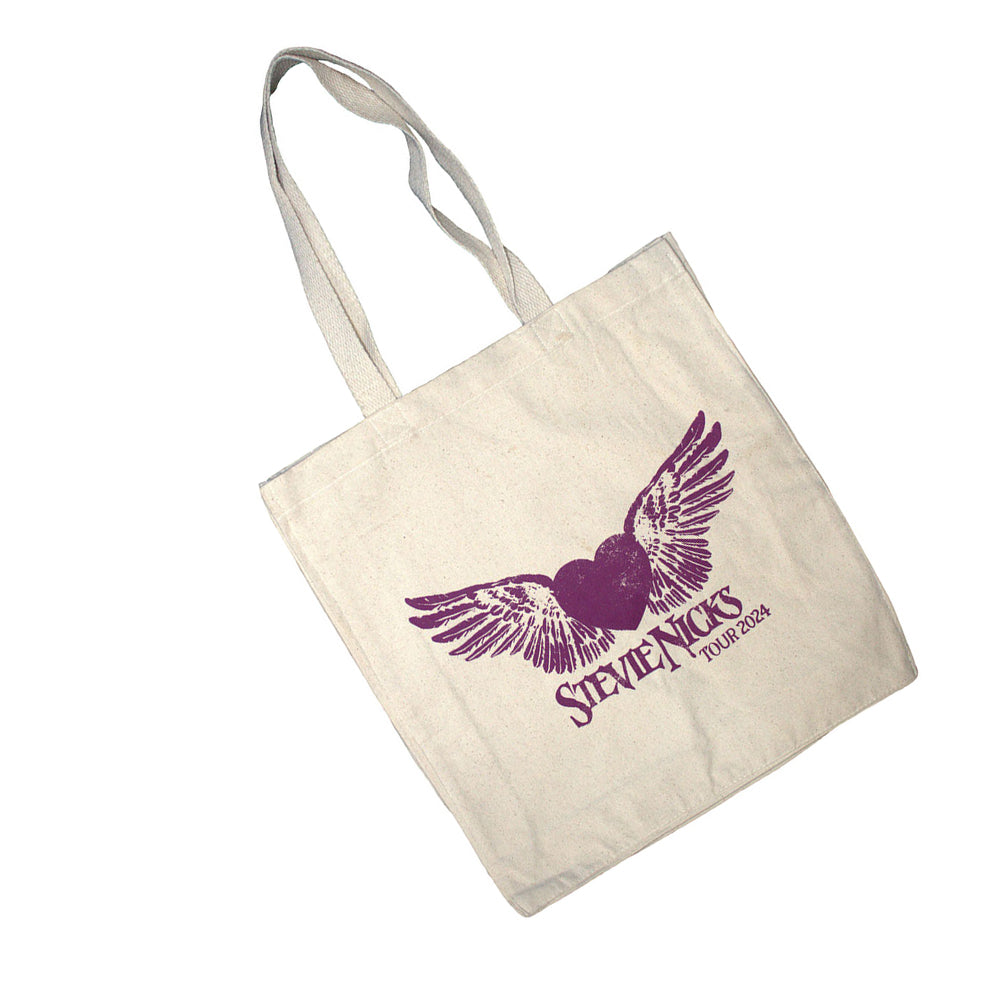 Natural - Back - Stevie Nicks Tour ´24 Logo Cotton Tote Bag