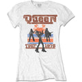 White - Front - Queen Womens-Ladies 1976 Tour Silhouette T-Shirt