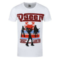 White - Front - Queen Unisex Adult 1976 Tour Silhouette T-Shirt