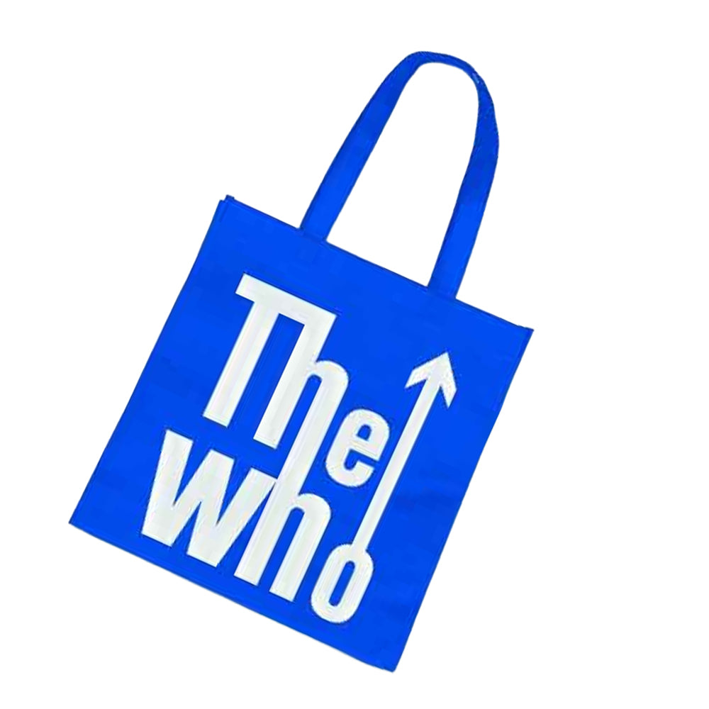 Blue-White - Back - The Who Trend Version Logo Eco Friendly Shopper Bag