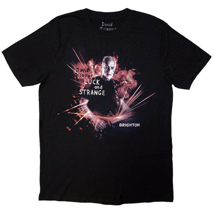 Black - Side - David Gilmour Unisex Adult Luck & Strange Brighton Back Print T-Shirt