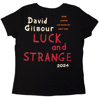 Black - Lifestyle - David Gilmour Womens-Ladies Back Print T-Shirt