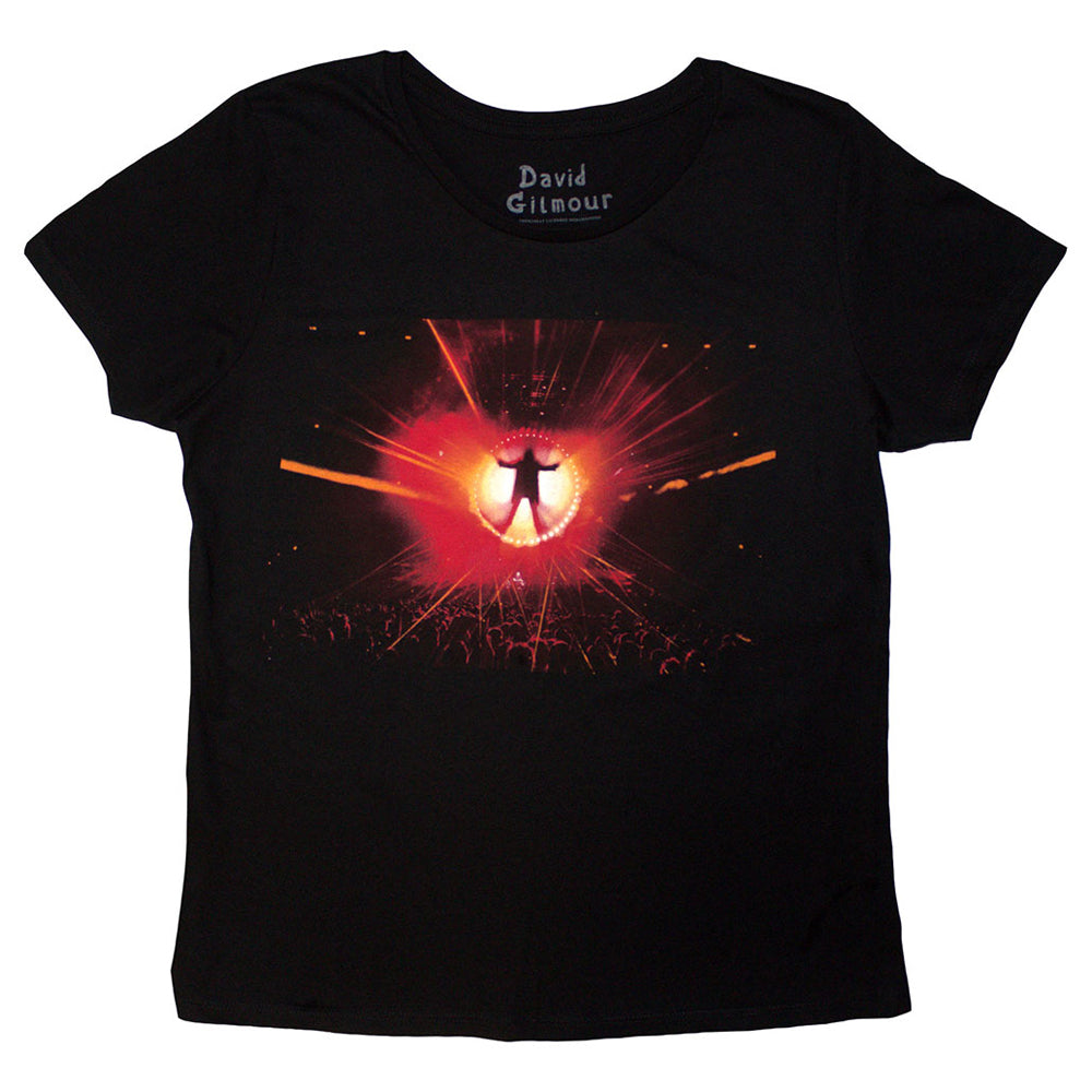 Black - Front - David Gilmour Womens-Ladies Back Print T-Shirt