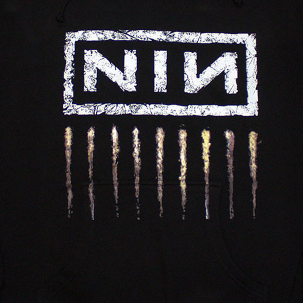 Black - Back - Nine Inch Nails Unisex Adult Downward Spiral Pullover Hoodie