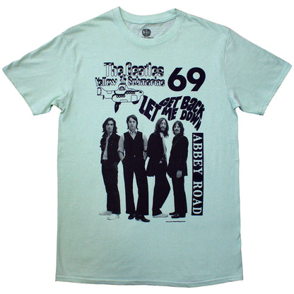 Green - Front - The Beatles Unisex Adult 1969 T-Shirt