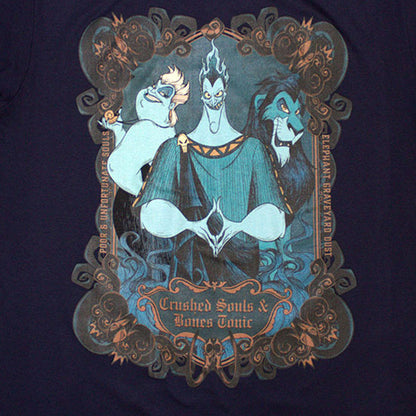 Navy Blue - Back - Disney Unisex Adult Villains Crushed Souls T-Shirt