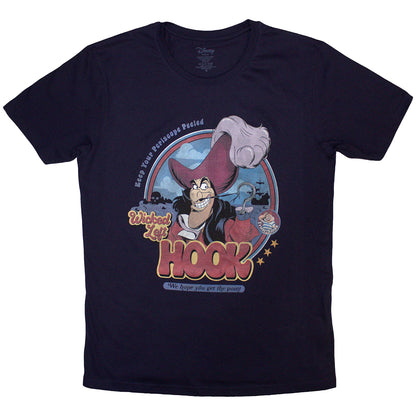 Navy Blue - Front - Peter Pan Unisex Adult Wicked Left Hook T-Shirt