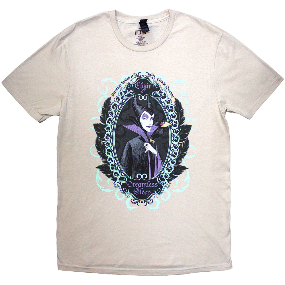 Sand - Front - Sleeping Beauty Unisex Adult Maleficent Dreamless Sleep T-Shirt