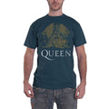 Indigo Blue - Front - Queen Unisex Adult Crest T-Shirt
