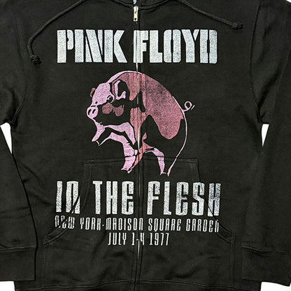 Black - Back - Pink Floyd Unisex Adult In The Flesh Full Zip Hoodie