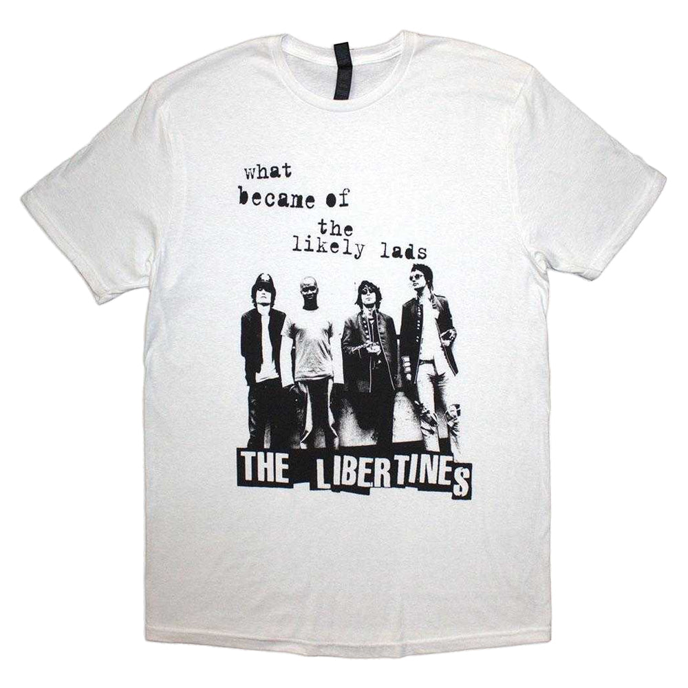 White - Front - The Libertines Unisex Adult What Became Of The Likely Lads T-Shirt