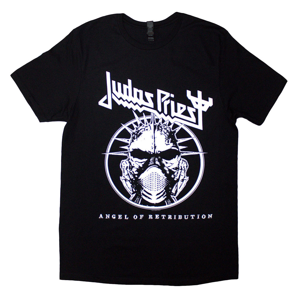 Black - Front - Judas Priest Unisex Adult Angel Of Retribution Headshot T-Shirt