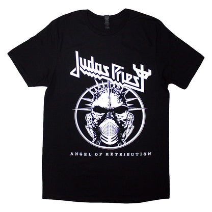 Black - Front - Judas Priest Unisex Adult Angel Of Retribution Headshot T-Shirt