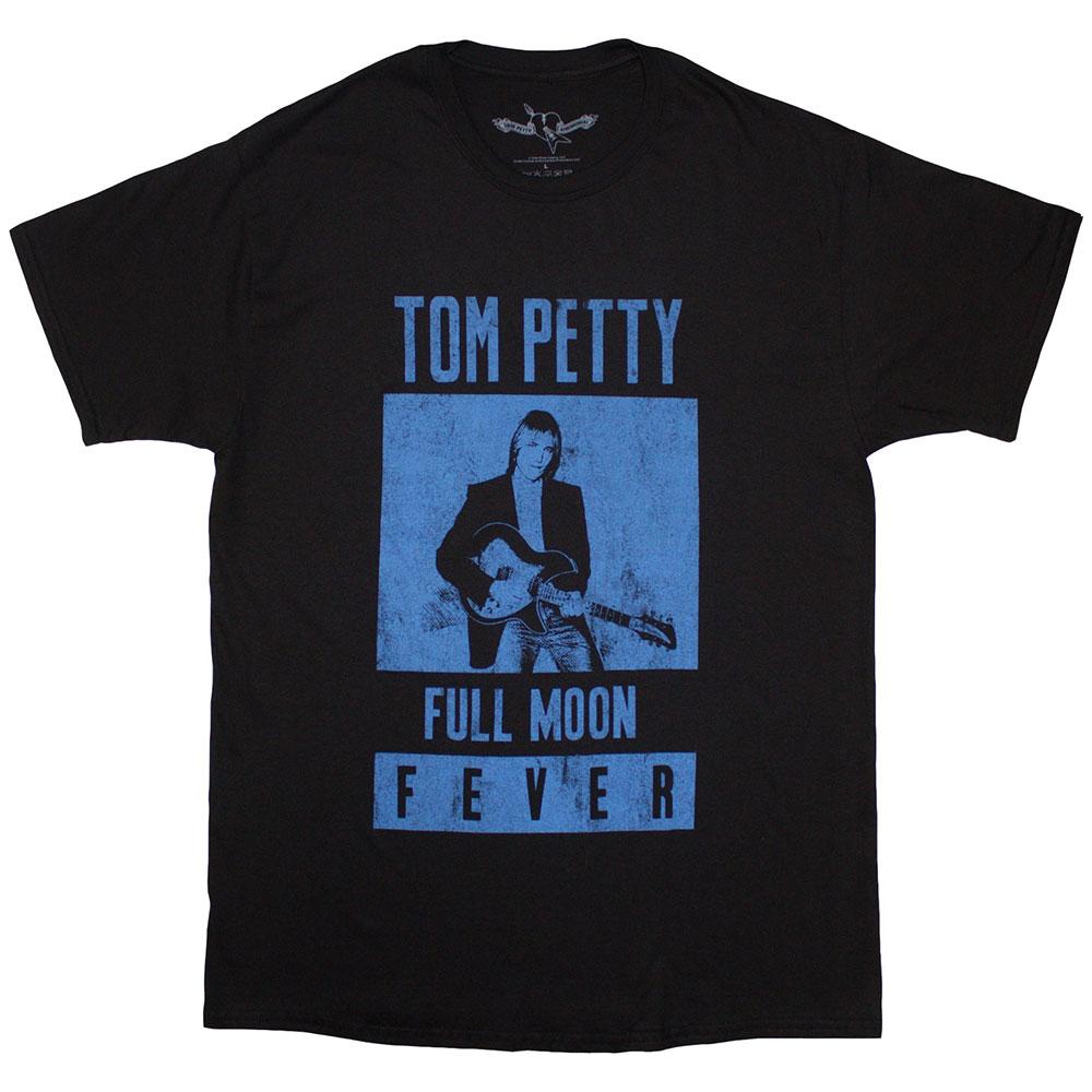 Black-Blue - Front - Tom Petty & The Heartbreakers Unisex Adult Full Moon Fever T-Shirt