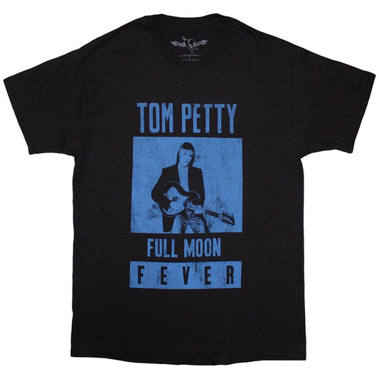 Black-Blue - Front - Tom Petty & The Heartbreakers Unisex Adult Full Moon Fever T-Shirt