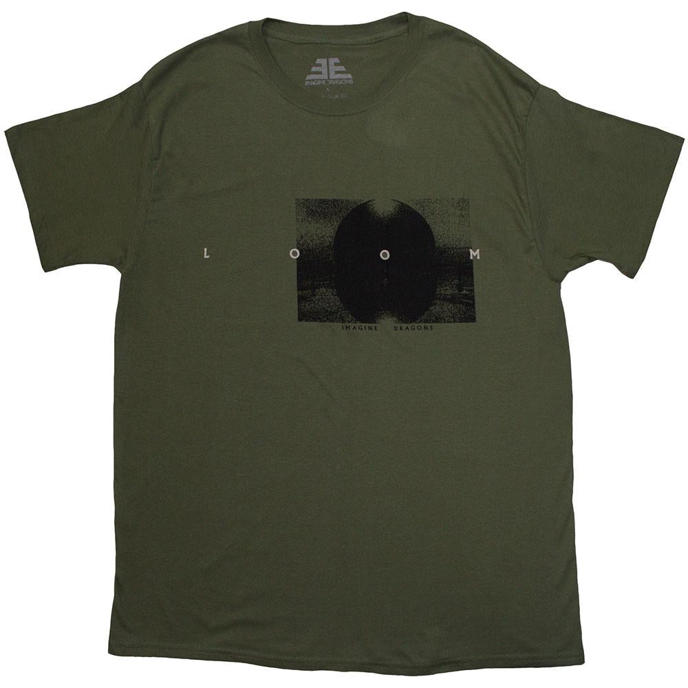Green - Front - Imagine Dragons Unisex Adult Loom Dark Circle T-Shirt