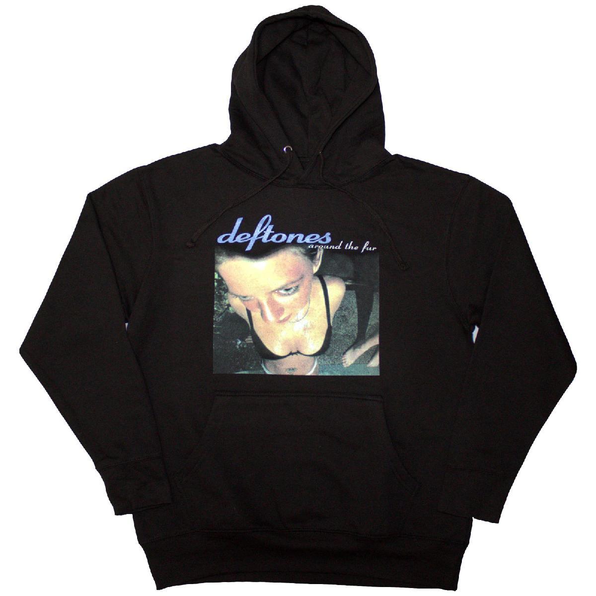 Black - Front - Deftones Unisex Adult Around The Fur Hoodie