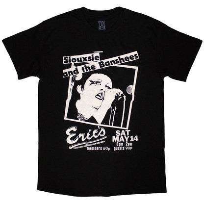 Black - Front - Siouxsie & The Banshees Unisex Adult Eric´s T-Shirt