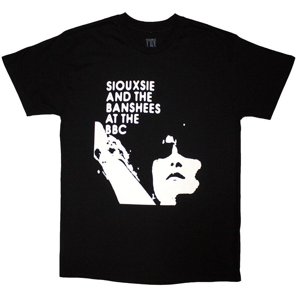 Black - Front - Siouxsie & The Banshees Unisex Adult At The BBC T-Shirt