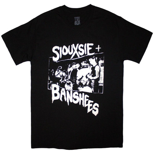 Black - Front - Siouxsie & The Banshees Unisex Adult Live! T-Shirt