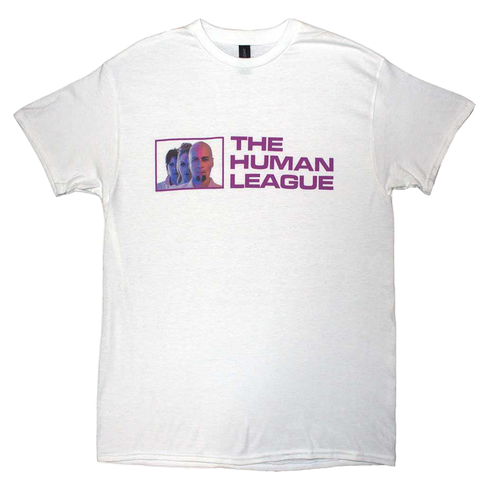 White - Front - The Human League Unisex Adult Generations Tour 24 Photograph T-Shirt