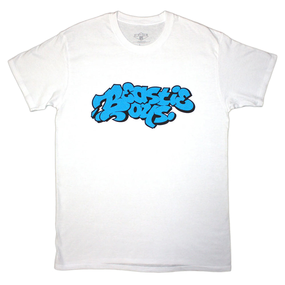 White - Front - Beastie Boys Unisex Adult Graffiti Logo T-Shirt